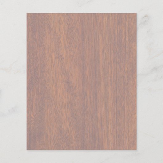 Gemini Zodiac Symbol op Mahogany als Decor Flyer (Achterkant)