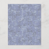 Gemini Zodiac Symbol op Navy Blue Digital Camo Flyer (Achterkant)