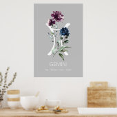 Gemini Zodiac Symbol Poster (Keuken)