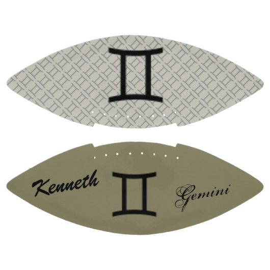 Gemini Zodiac Symbol Standard van Kenneth Yoncich American Football (Panelen)