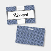 Gemini Zodiac Symbol Standard van Kenneth Yoncich Badge (Voor- en achterkant)