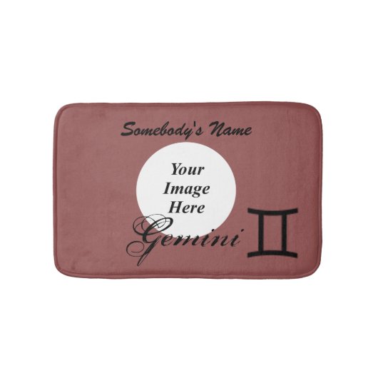 Gemini Zodiac Symbol Standard van Kenneth Yoncich Badmat (Voorkant)