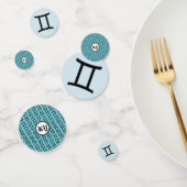Gemini Zodiac Symbol Standard van Kenneth Yoncich Confetti (Groep)