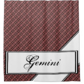 Gemini Zodiac Symbol Standard van Kenneth Yoncich Douchegordijn (Voorkant)