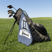 Gemini Zodiac Symbol Standard van Kenneth Yoncich Golfhanddoek (Groen)