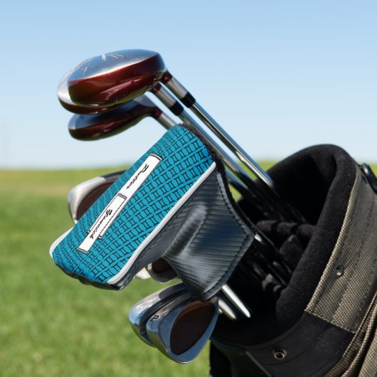 Gemini Zodiac Symbol Standard van Kenneth Yoncich Golfheadcover (Insitu)