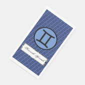 Gemini Zodiac Symbol Standard van Kenneth Yoncich Servet (Hoek)