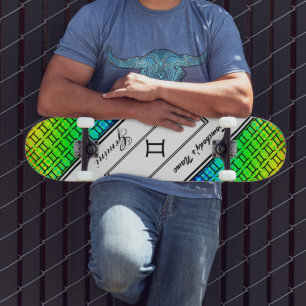 Gemini Zodiac Symbol Standard van Kenneth Yoncich Skateboard