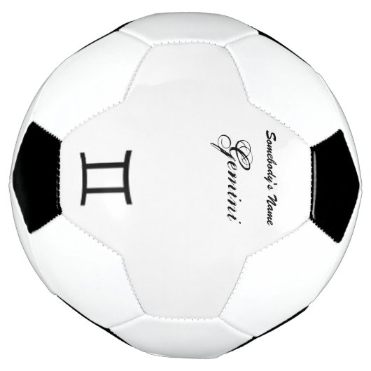 Gemini Zodiac Symbol Standard van Kenneth Yoncich Voetbal (Gedraaid)