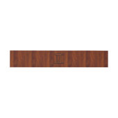 Gemini Zodiac Symbool op Mahogany als gedrukte tek Uitnodigingen Wikkel (Vlak)