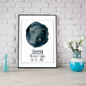 Gemini Zodiac teken: aangepaste naam & verjaardag Poster