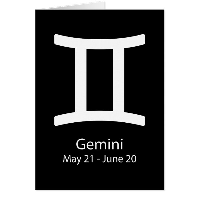 Gemini Zodiac teken Astrologie (Voorkant)