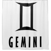 Gemini zodiac-teken douchegordijn (Voorkant)