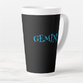 GEMINI ZODIAC TEKEN KOFFIE Latte Mok (Rechterhoek)