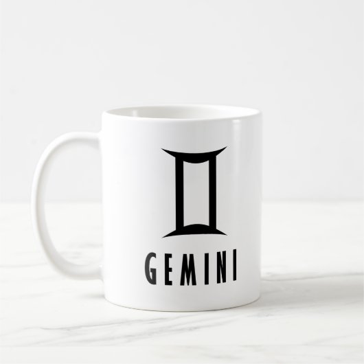 Gemini zodiac-teken koffiemok (Links)
