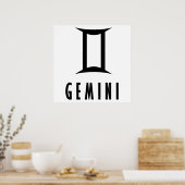 Gemini zodiac-teken poster (Keuken)