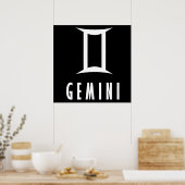 Gemini zodiac-teken poster (Keuken)