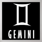 Gemini zodiac-teken poster (Voorkant)