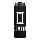 Gemini zodiac-teken thermosbeker (Voorkant)