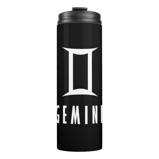 Gemini zodiac-teken thermosbeker (Voorkant)