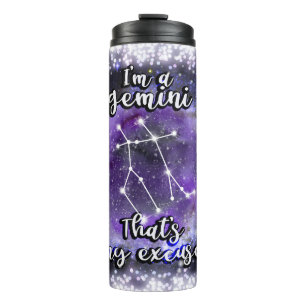 Gemini Zodiac Thermal Tumbler Thermosbeker