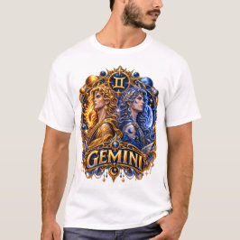 Gemini Zodiac Tweeling – Hemelse Astrologie Tweeli T-shirt