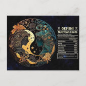 Gemini Zodiac Verjaardag Briefkaart (Voorkant)