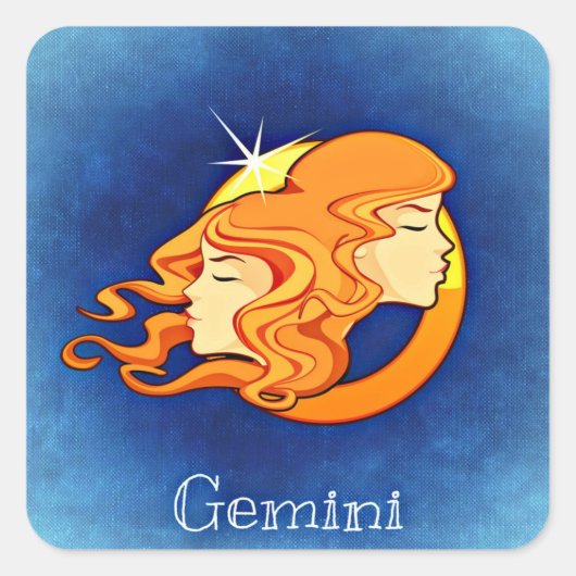 gemini zodische stickers (Voorkant)