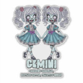 Gemini Zombies Sticker (Voorkant)