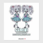 Gemini Zombies Sticker (Vel)