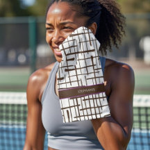 Geminimaliseerd bruin lijnwerk gepersonaliseerd | 