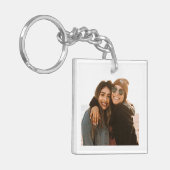 Geminimaliseerde gepersonaliseerde beste vrienden  sleutelhanger (Voorkant Links)