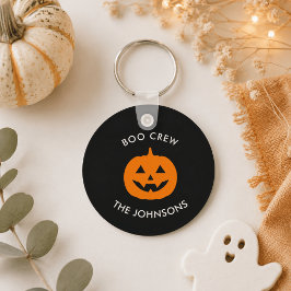 Geminimaliseerde gepersonaliseerde Boo Crew Hallow Sleutelhanger