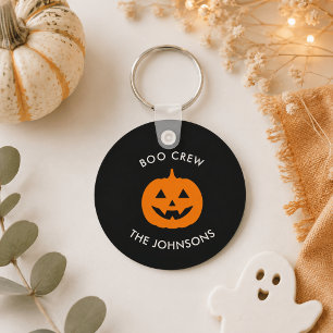 Geminimaliseerde gepersonaliseerde Boo Crew Hallow Sleutelhanger