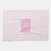 Geminimaliseerde geruite handdoek gepersonaliseerd (Horizontaal)