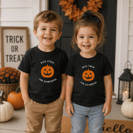Geminimaliseerde Halloween Boo Crew – Persoonlijk Kinder Shirts
