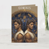 Geminis Man Verjaardag Kaart (Voorkant)