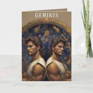 Geminis Man Verjaardag Kaart