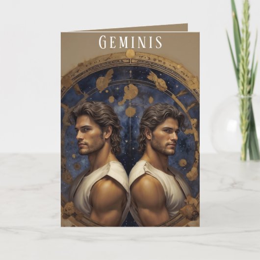 Geminis Man Verjaardag Kaart (Voorkant)