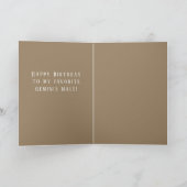 Geminis Man Verjaardag Kaart (Binnen)