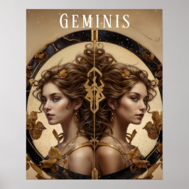 Geminis Vrouw Astrologisch Poster