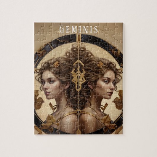 Geminis Vrouw Jigasw Puzzel (Verticaal)