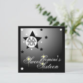 Gemini's Zodiacal Fortune Sweet Sixteen-Customize Kaart (Staand voorkant)