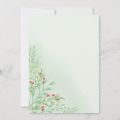 Geminkte wintertrouwuitnodigingen kaart (Achterkant)