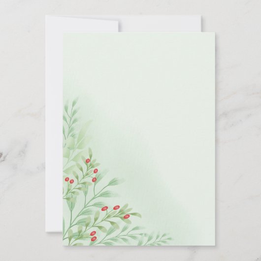 Geminkte wintertrouwuitnodigingen kaart (Achterkant)