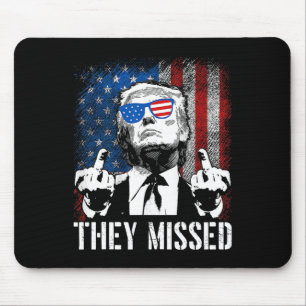 Gemist Donald Trump Shot Trump 2024 Amerikaanse FL Muismat