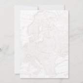 Gemist naar Mevrouw Chic Hart Map Reis Bruidsfeest Bedankkaart (Achterkant)