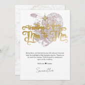 Gemist naar Mevrouw Chic Hart Map Reis Bruidsfeest Bedankkaart (Voorkant / Achterkant)