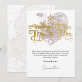 Gemist naar Mevrouw Chic Hart Map Reis Bruidsmeisj Bedankkaart (Voorkant / Achterkant)