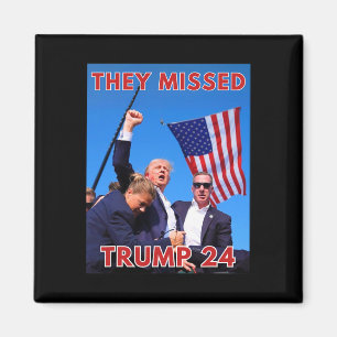 Gemist Trump 2024 - Patriottische politieke Maga Magneet
